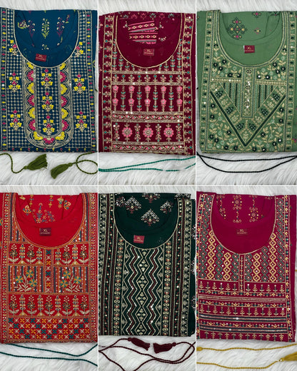 Akshara Bluehills Rayon 14Kg Anarkali Kurtis Manufacturer India