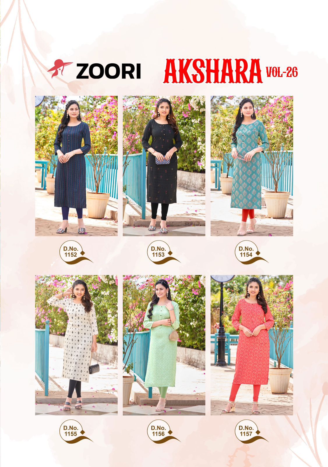 Akshara Vol 26 Zoori Rayon Long Straight Kurti