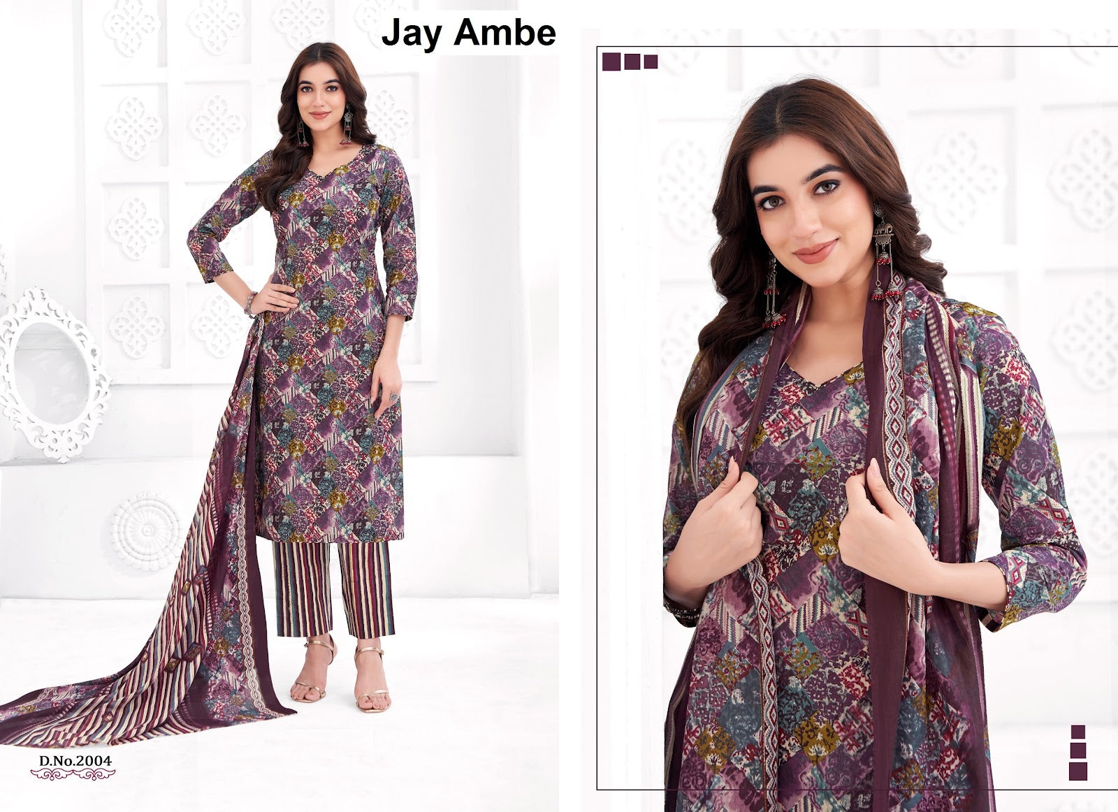 Akshara Vol 2 Jay Ambe Readymade Cotton Pant Suits Wholesale Price