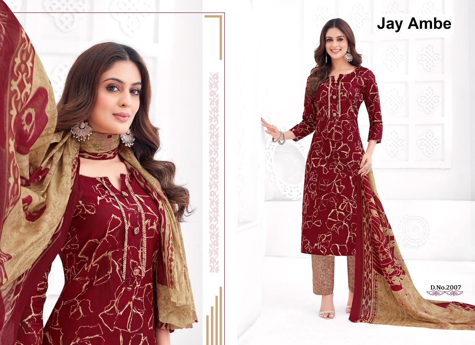 Akshara Vol 2 Jay Ambe Readymade Cotton Pant Suits Wholesale Price