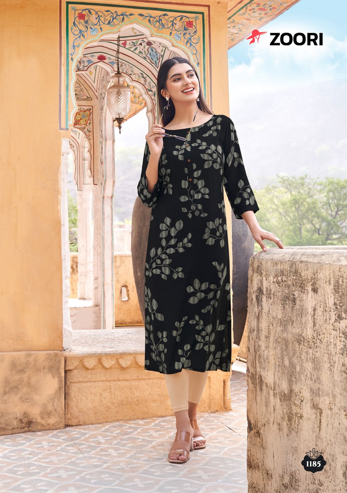 Akshara Vol 31 Zoori Rayon Long Straight Kurti Manufacturer