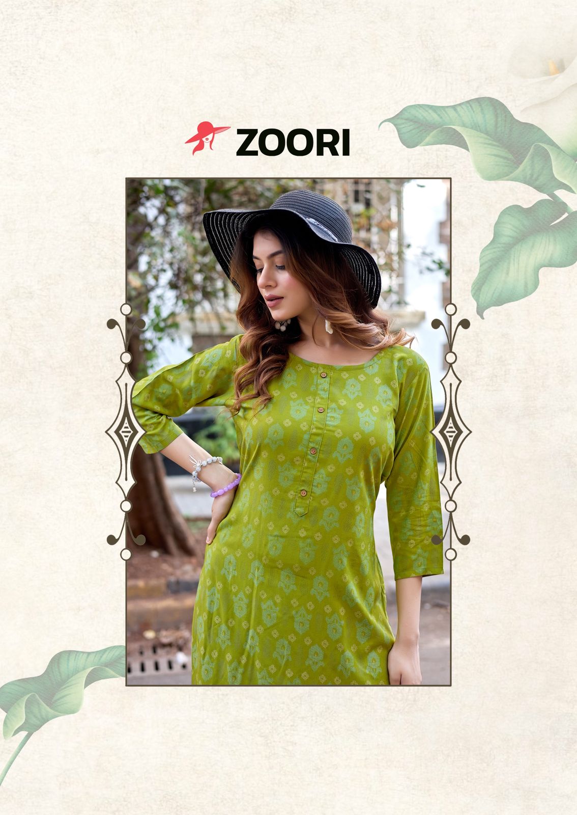 Akshara Vol 33 Zoori Rayon Long Straight Kurti Exporter Gujarat