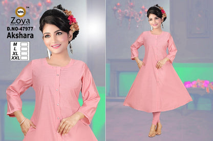 Akshara Zoya Vertican Anarkali Kurtis Wholesaler Gujarat