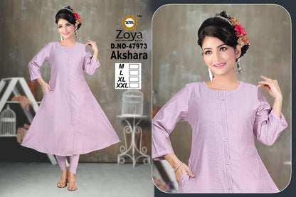 Akshara Zoya Vertican Anarkali Kurtis Wholesaler Gujarat