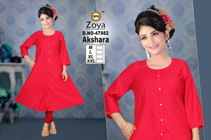 Akshara Zoya Vertican Anarkali Kurtis Wholesaler Gujarat