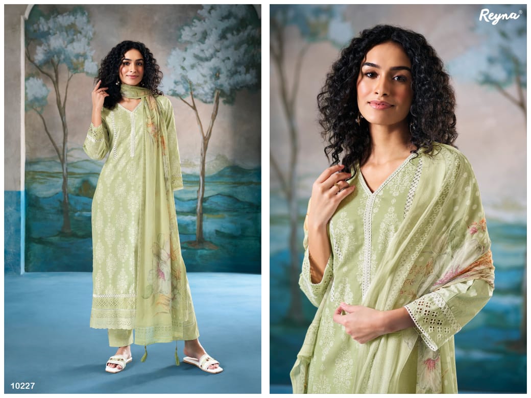 Akshi Reyna Cotton Pant Style Suits Exporter Gujarat
