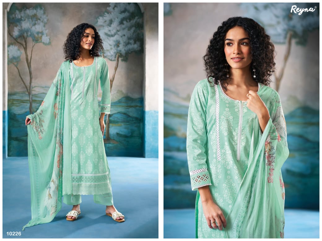 Akshi Reyna Cotton Pant Style Suits Exporter Gujarat