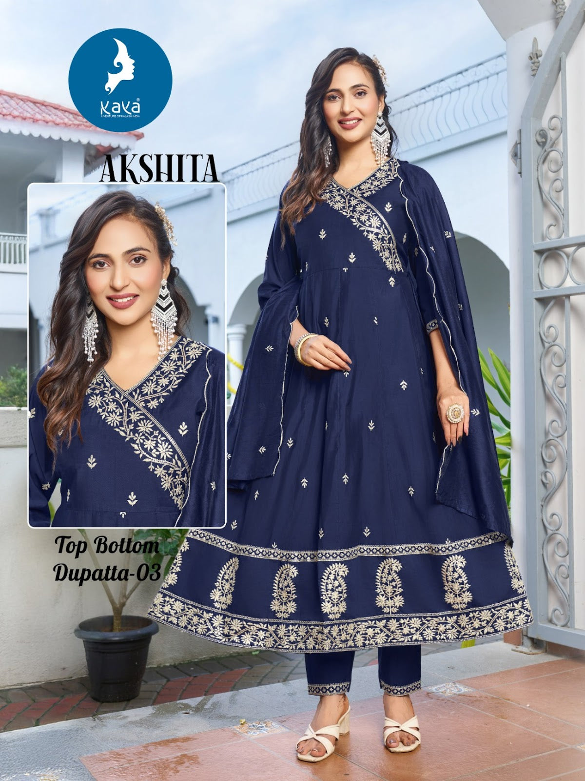 akshita kaya roman readymade anarkali suits wholesale price