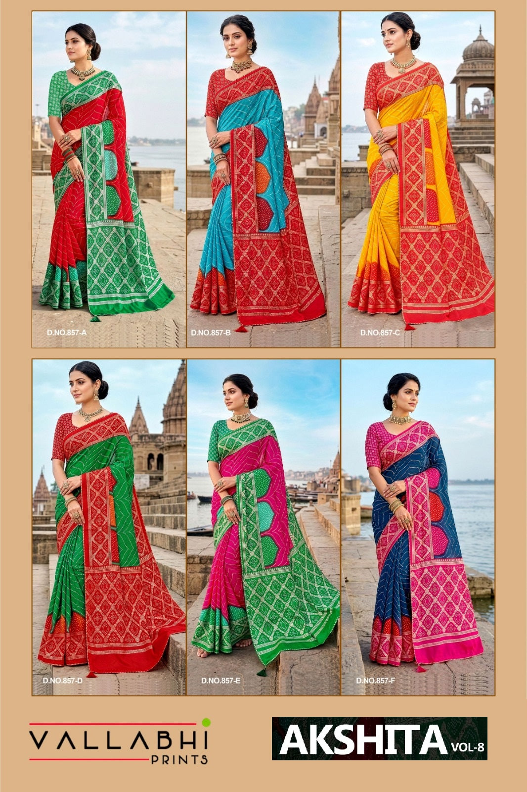 Akshita Vol 8 Vallabhi Prints Moss Sarees Manufacturer India