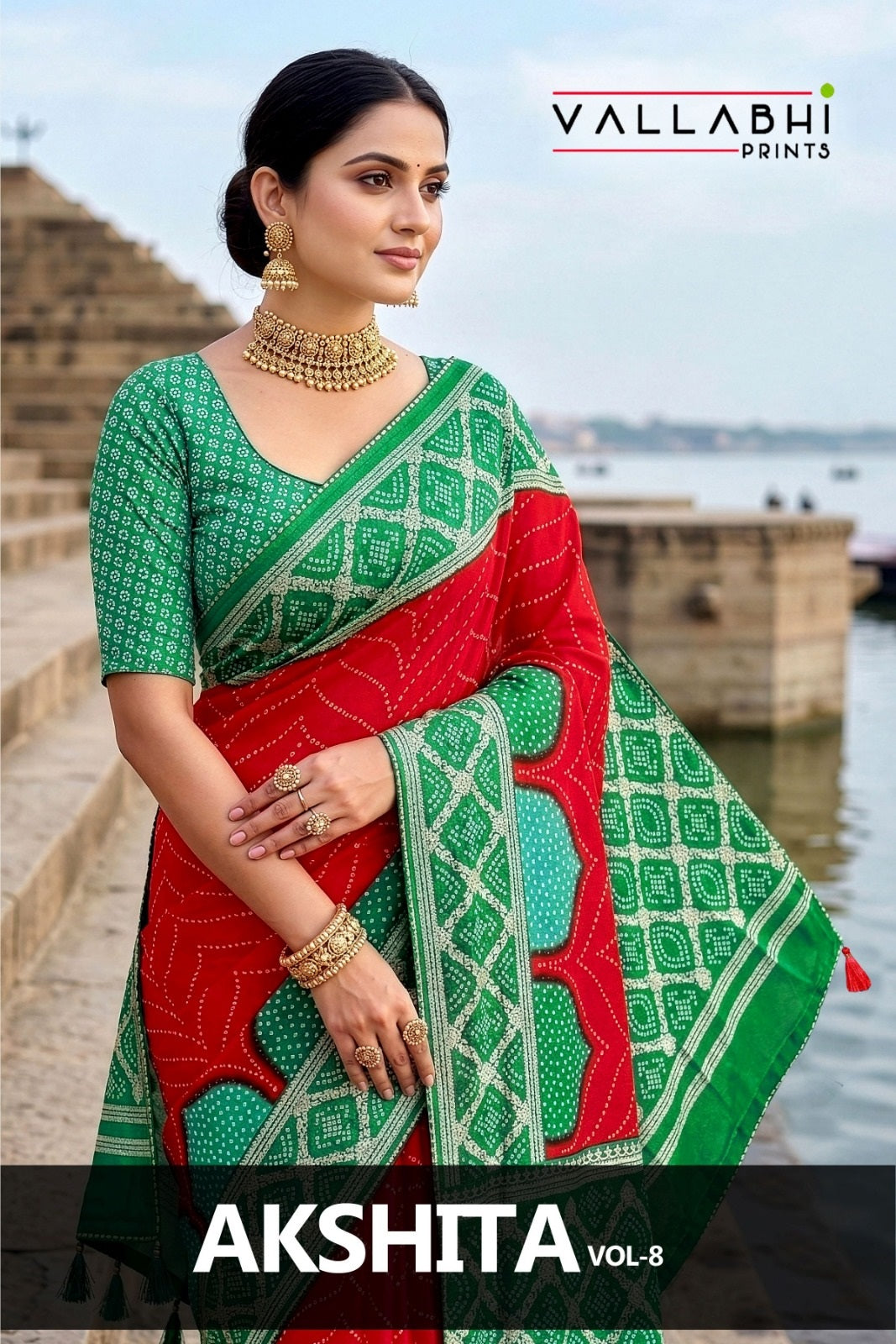 Akshita Vol 8 Vallabhi Prints Moss Sarees Manufacturer India