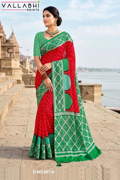 Akshita Vol 8 Vallabhi Prints Moss Sarees Manufacturer India