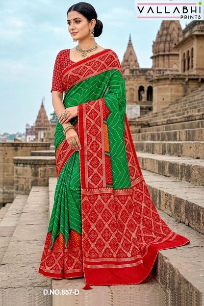 Akshita Vol 8 Vallabhi Prints Moss Sarees Manufacturer India