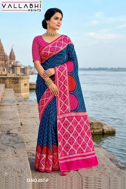 Akshita Vol 8 Vallabhi Prints Moss Sarees Manufacturer India