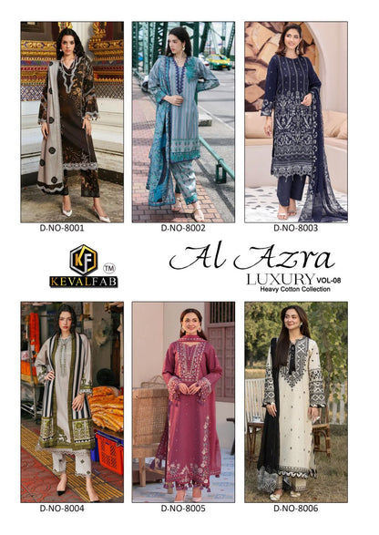 Al Azara 8 Keval Fab Cotton Karachi Salwar Suits Exporter Ahmedabad