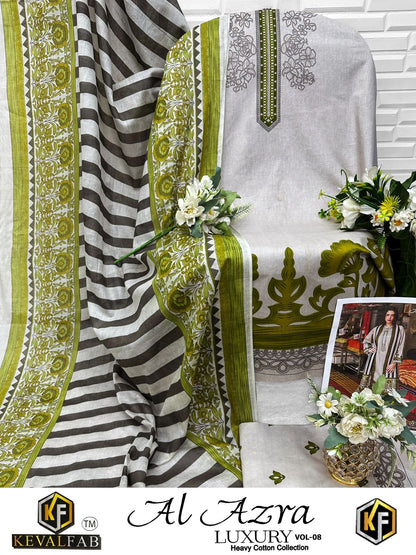 Al Azara 8 Keval Fab Cotton Karachi Salwar Suits Exporter Ahmedabad