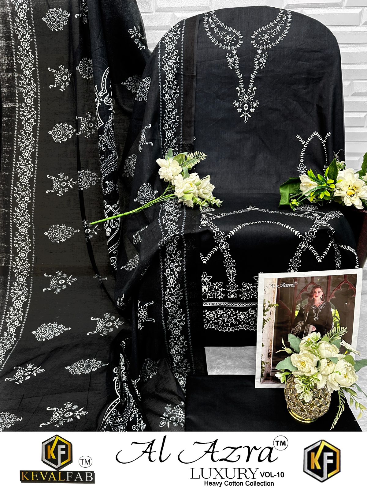 Al Azra Vol 10 Keval Fab Cotton Karachi Salwar Suits Manufacturer