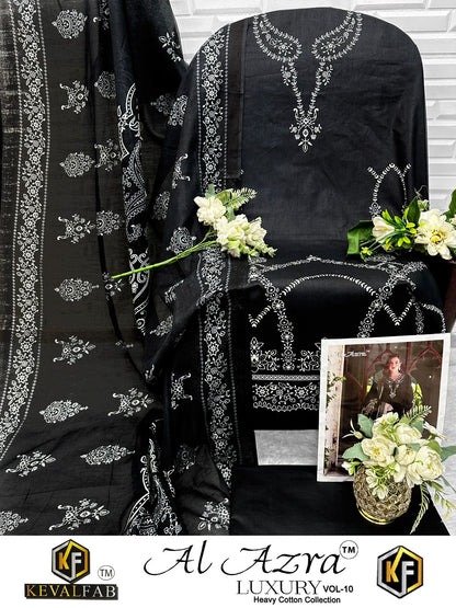 Al Azra Vol 10 Keval Fab Cotton Karachi Salwar Suits Manufacturer