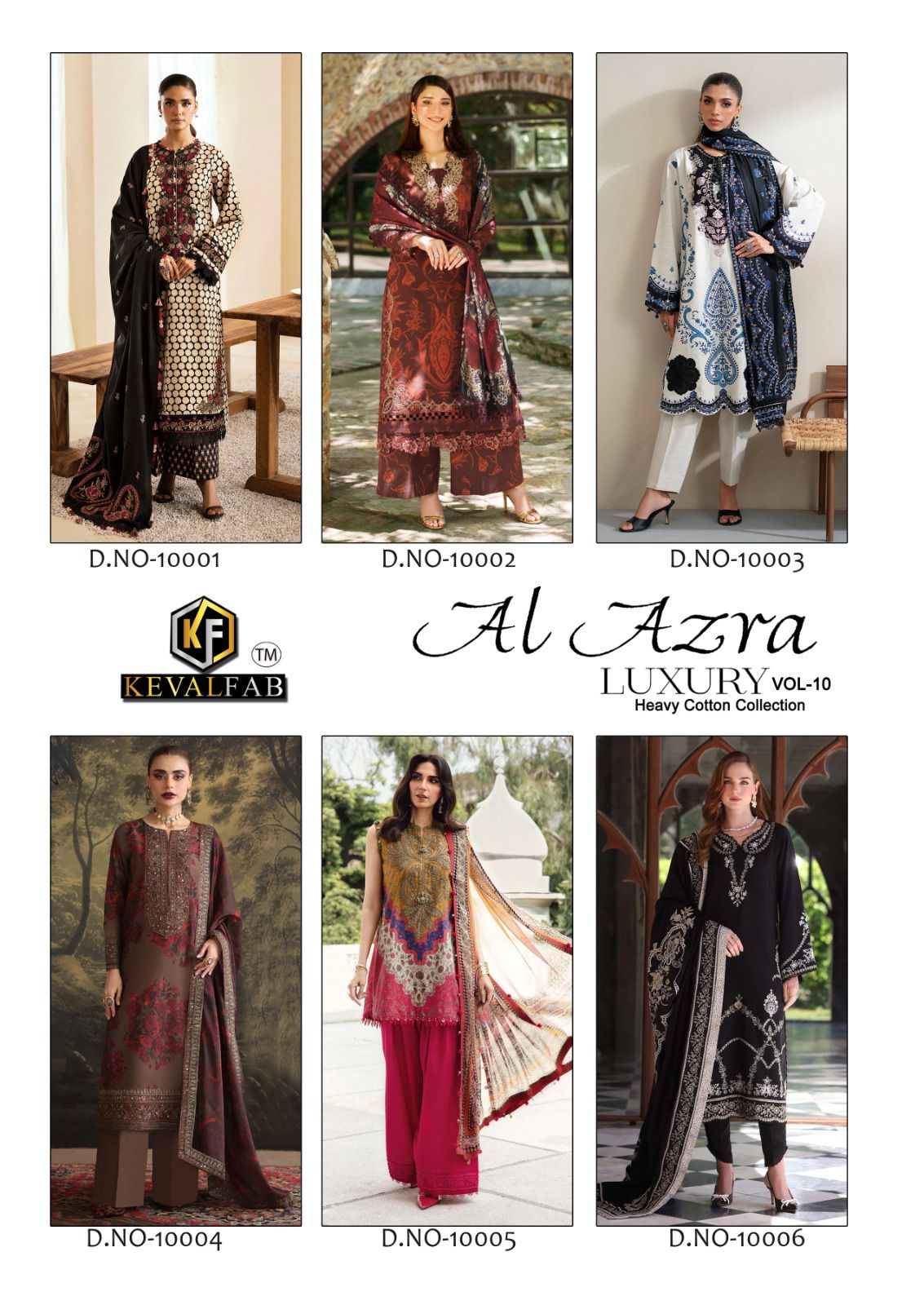 Al Azra Vol 10 Keval Fab Cotton Karachi Salwar Suits Manufacturer