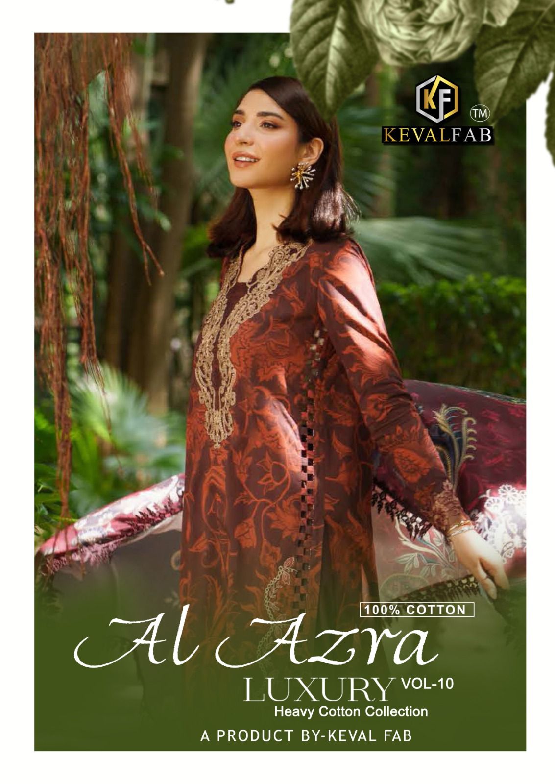 Al Azra Vol 10 Keval Fab Cotton Karachi Salwar Suits Manufacturer