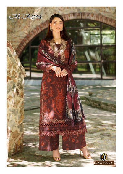 Al Azra Vol 10 Keval Fab Cotton Karachi Salwar Suits Manufacturer