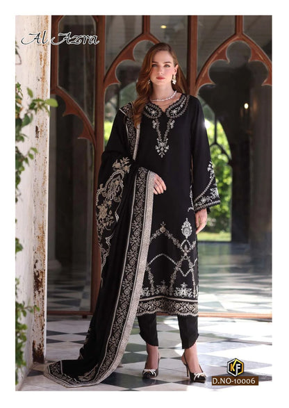 Al Azra Vol 10 Keval Fab Cotton Karachi Salwar Suits Manufacturer