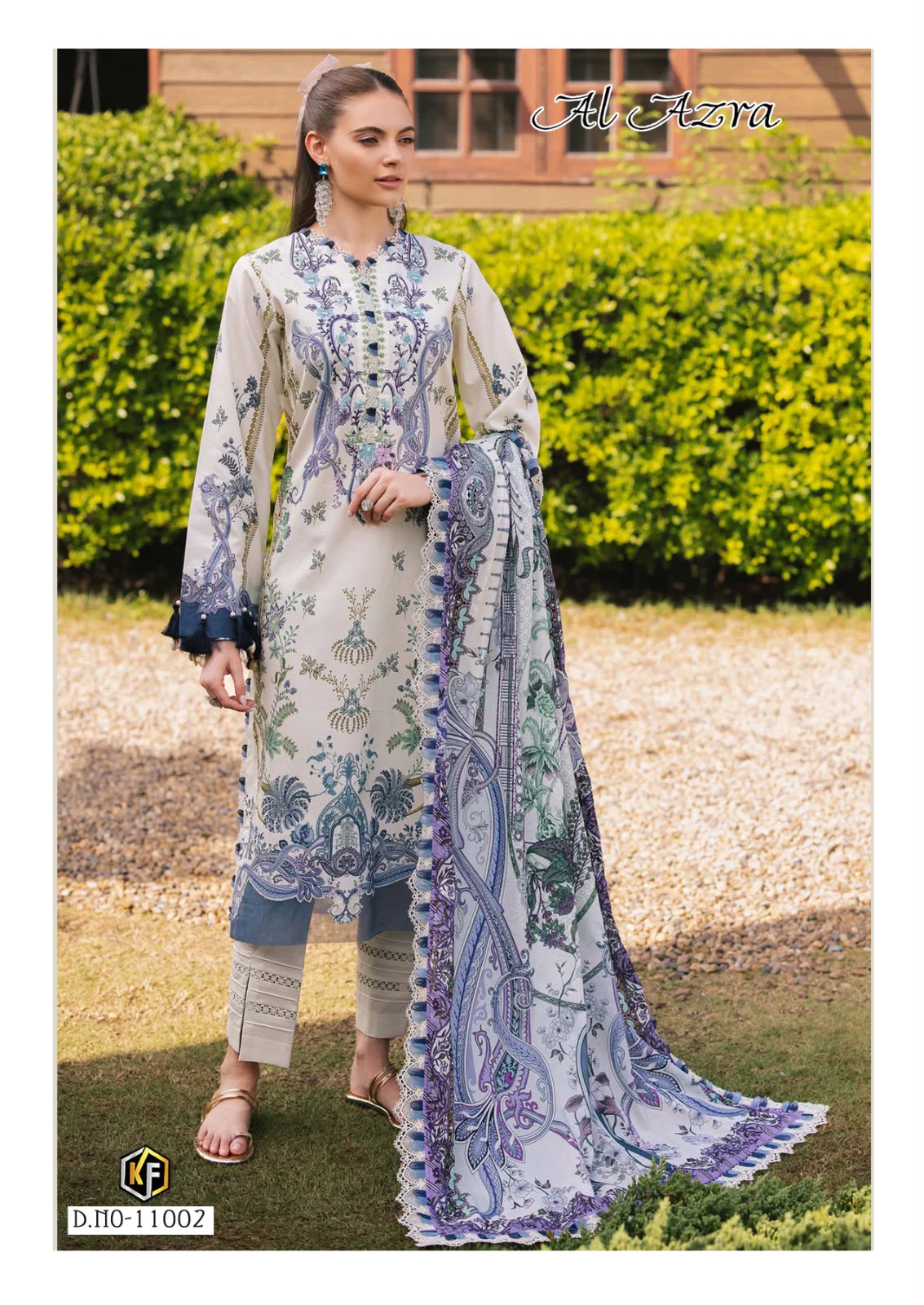Al Azra Vol 11 Keval Fab Mix Cotton Karachi Salwar Suits Wholesale Rate