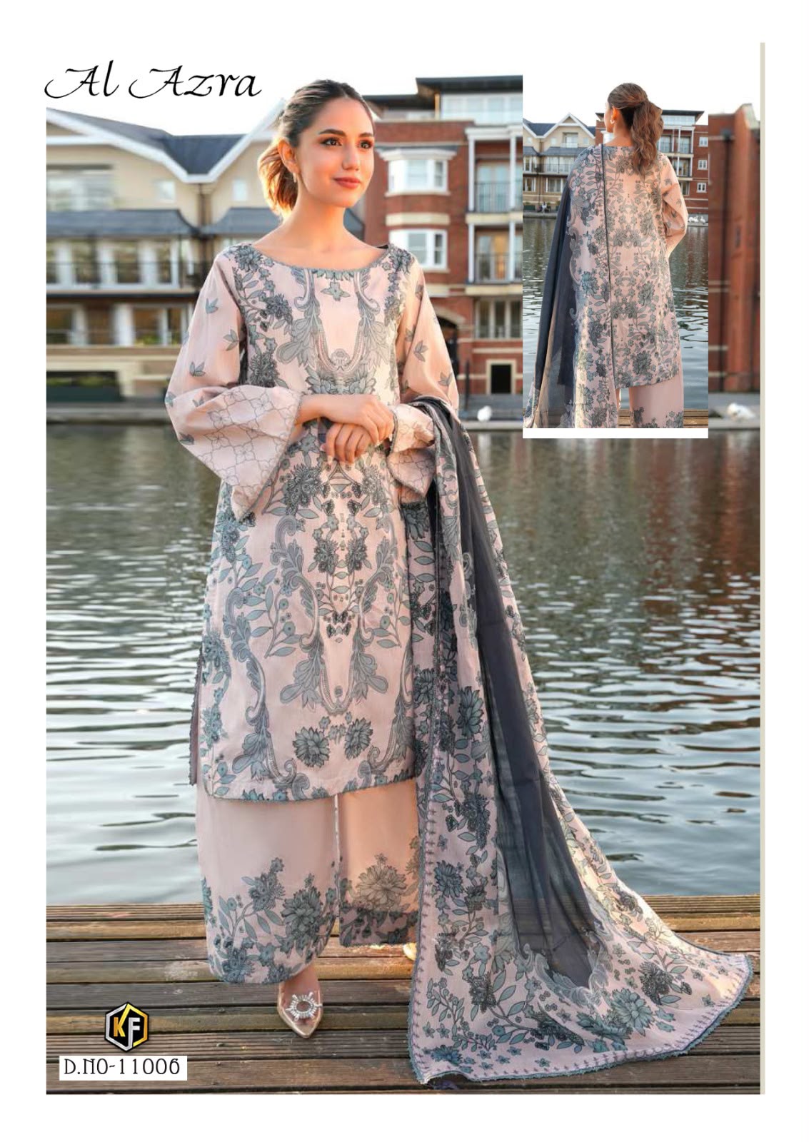 Al Azra Vol 11 Keval Fab Mix Cotton Karachi Salwar Suits Wholesale Rate