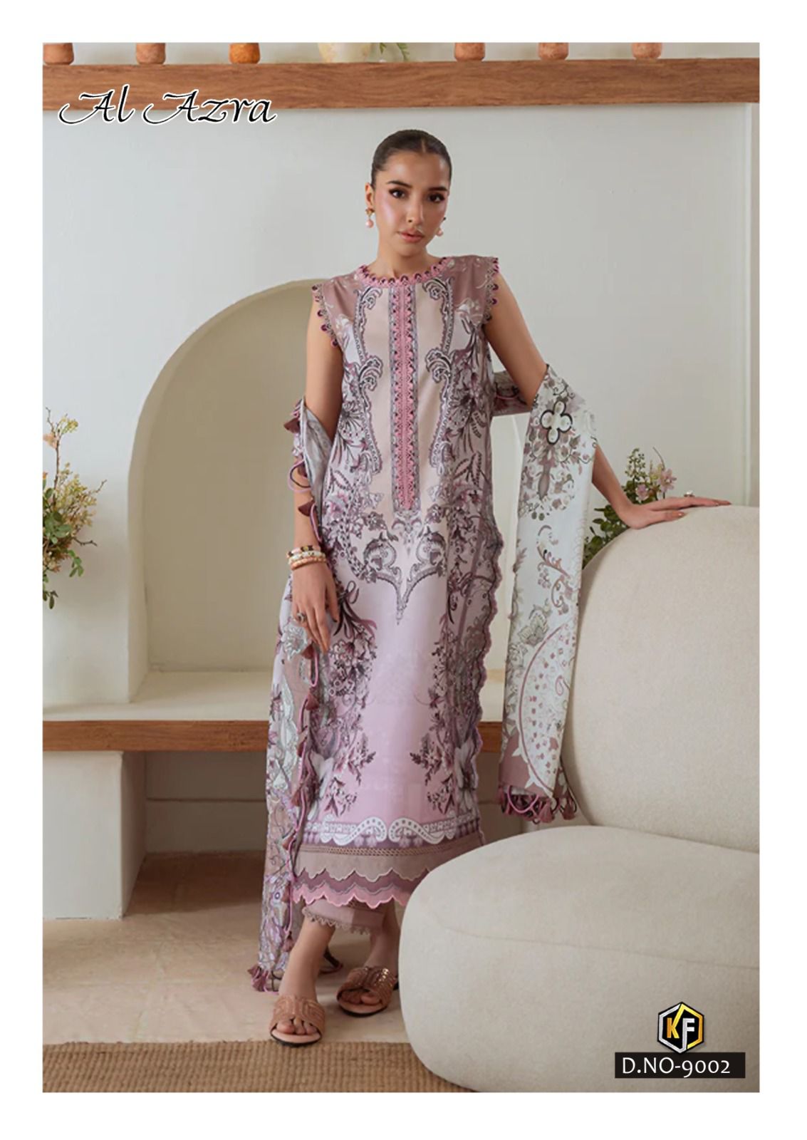 Al Azra Vol 9 Keval Fab Cotton Karachi Salwar Suits Supplier