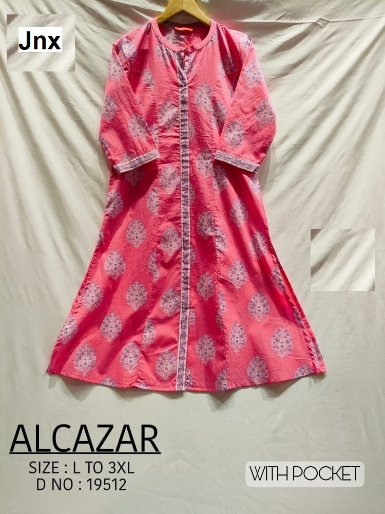 Al Cazar 100625 Jnx Cotton Kurti With Pocket Manufacturer Gujarat