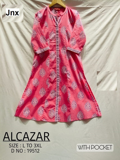 Al Cazar 100625 Jnx Cotton Kurti With Pocket Manufacturer Gujarat