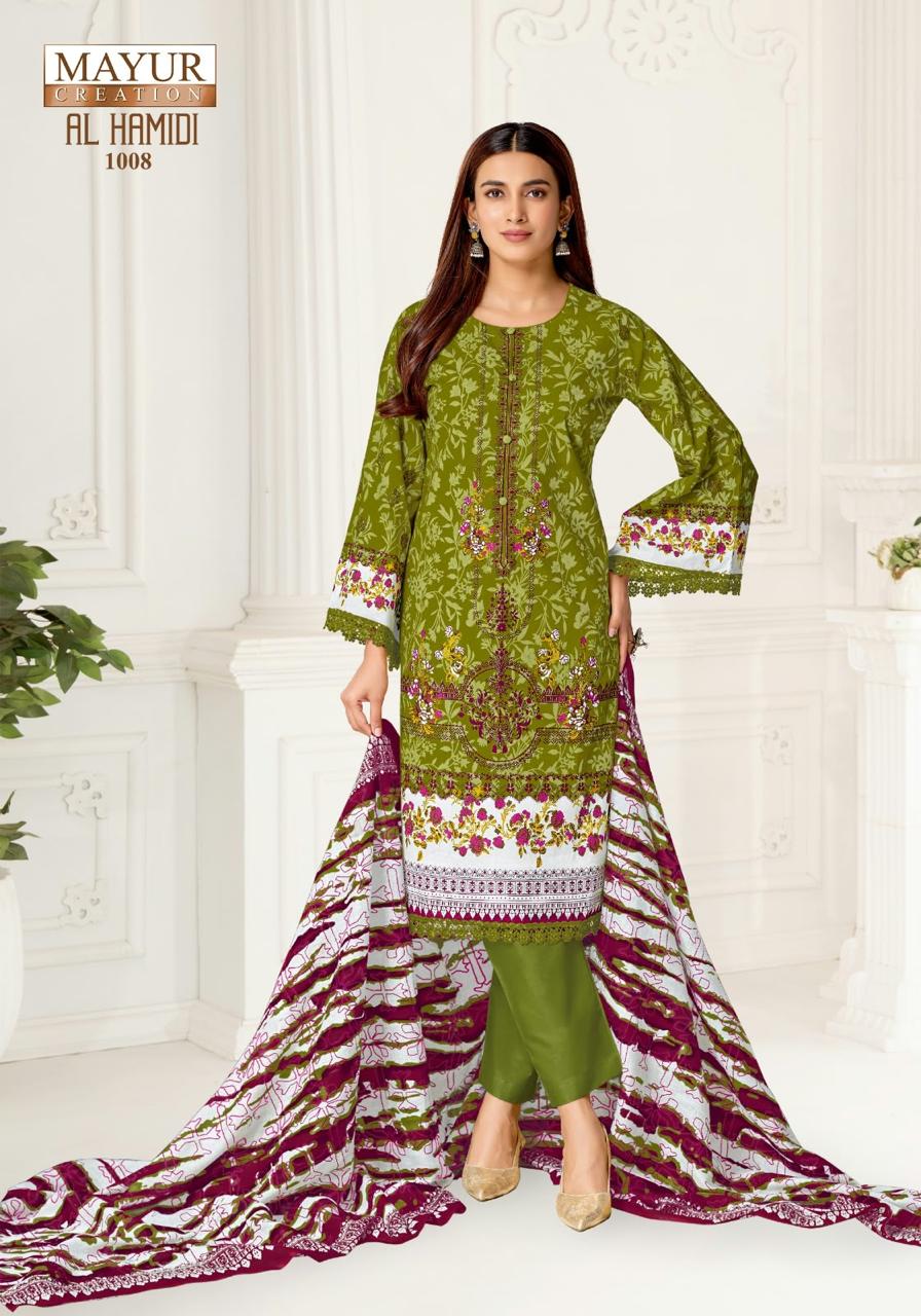 Al Hamidi Vol 1 Mayur Creation Cotton Karachi Salwar Suits Manufacturer Gujarat