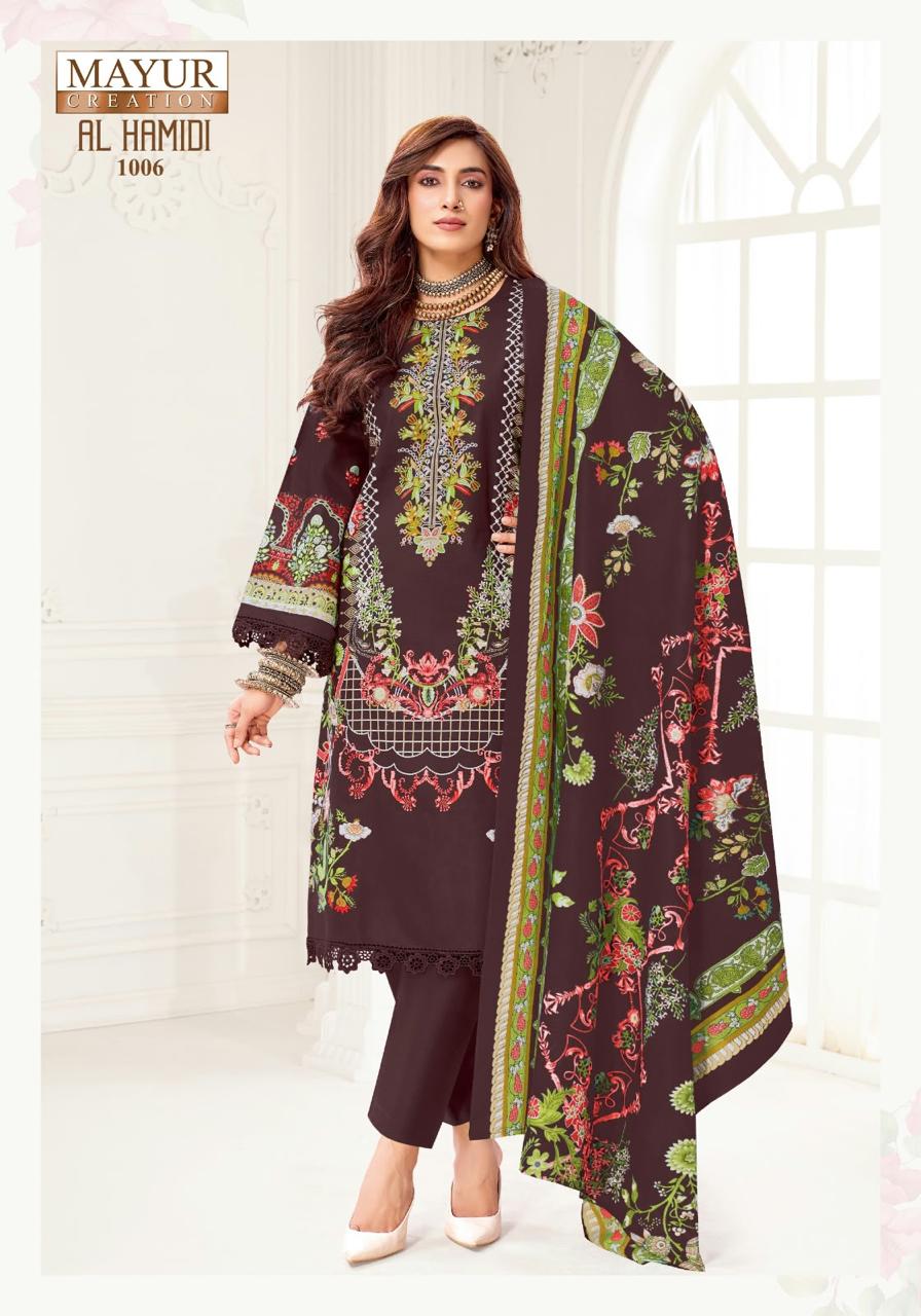 Al Hamidi Vol 1 Mayur Creation Cotton Karachi Salwar Suits Manufacturer Gujarat