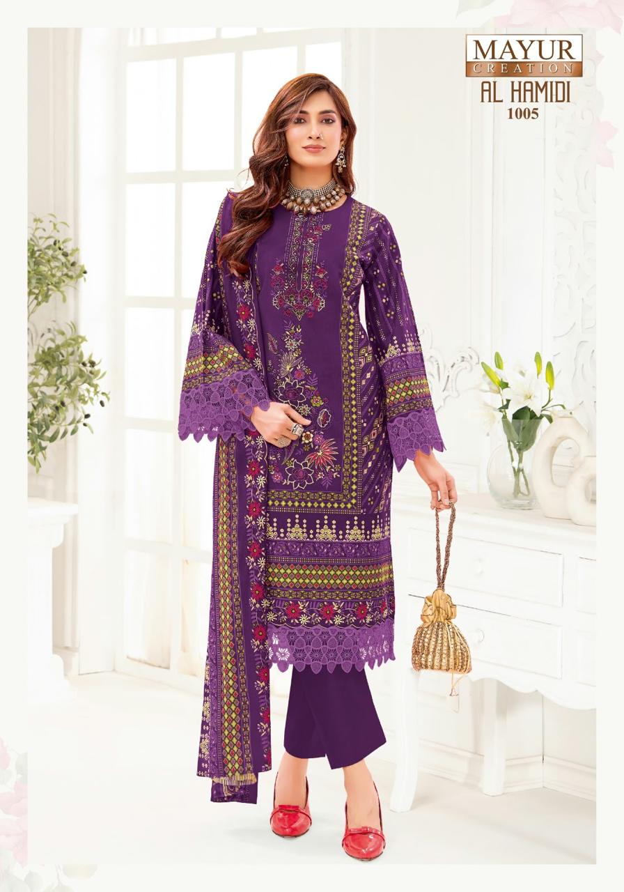 Al Hamidi Vol 1 Mayur Creation Cotton Karachi Salwar Suits Manufacturer Gujarat