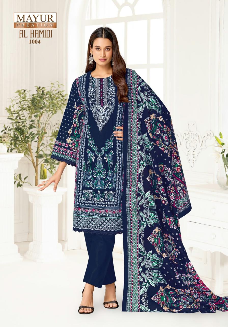 Al Hamidi Vol 1 Mayur Creation Cotton Karachi Salwar Suits Manufacturer Gujarat