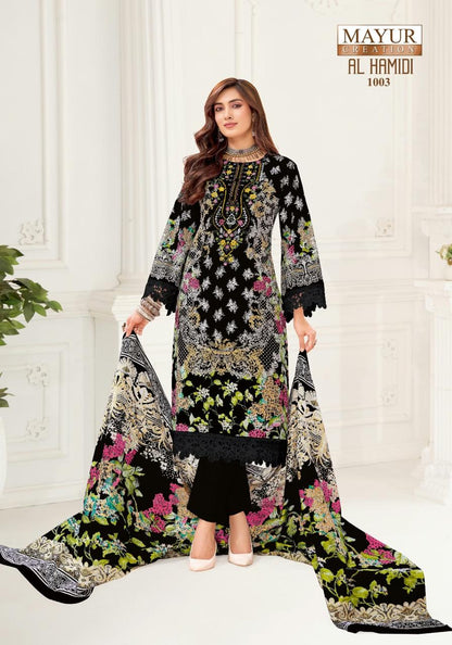 Al Hamidi Vol 1 Mayur Creation Cotton Karachi Salwar Suits Manufacturer Gujarat