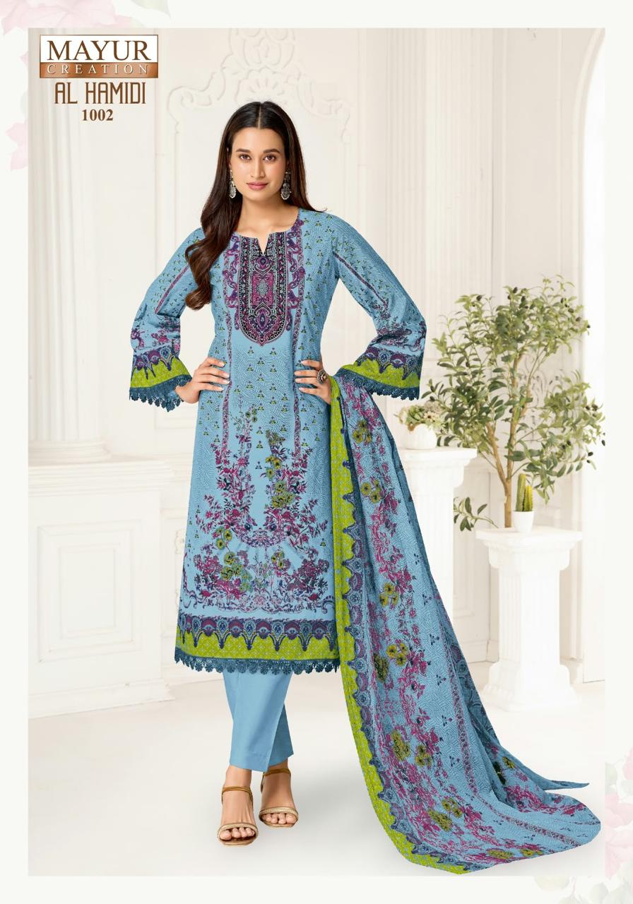 Al Hamidi Vol 1 Mayur Creation Cotton Karachi Salwar Suits Manufacturer Gujarat