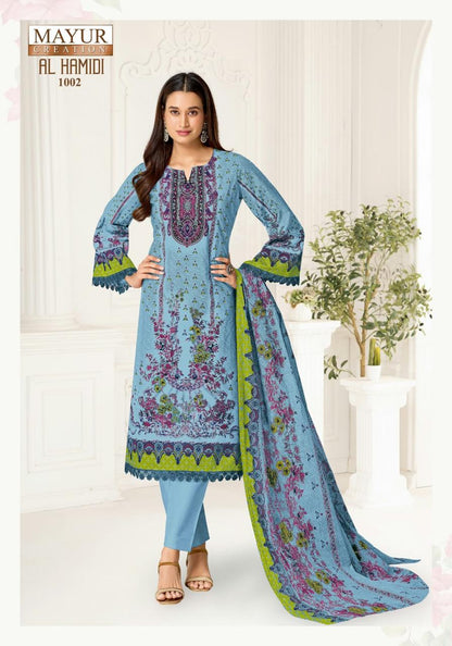 Al Hamidi Vol 1 Mayur Creation Cotton Karachi Salwar Suits Manufacturer Gujarat