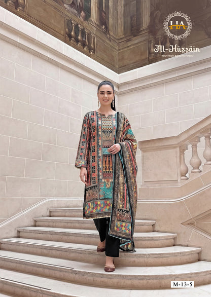 Al Hussain Harshit Fashion Pure Zam Karachi Salwar Suits Wholesaler Ahmedabad
