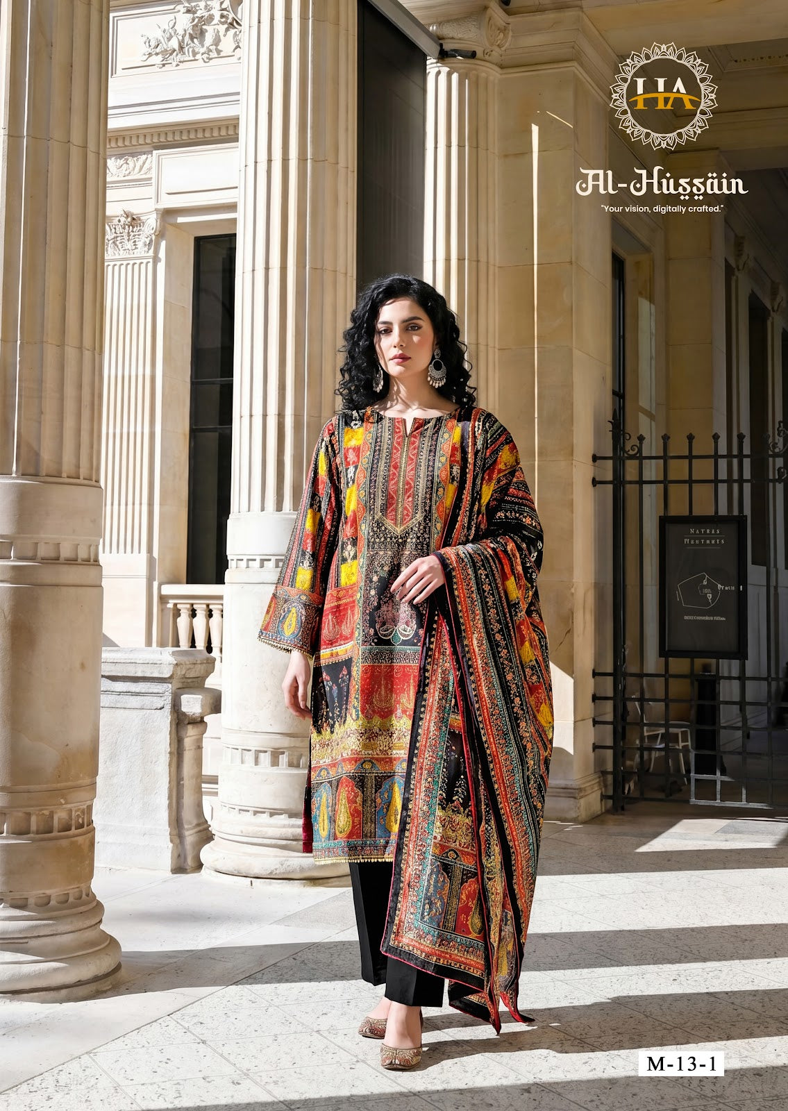Al Hussain Harshit Fashion Pure Zam Karachi Salwar Suits Wholesaler Ahmedabad