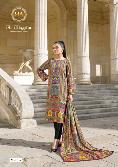 Al Hussain Harshit Fashion Pure Zam Karachi Salwar Suits Wholesaler Ahmedabad