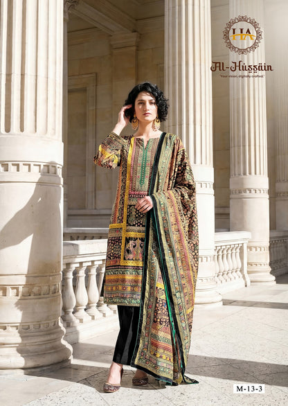 Al Hussain Harshit Fashion Pure Zam Karachi Salwar Suits Wholesaler Ahmedabad