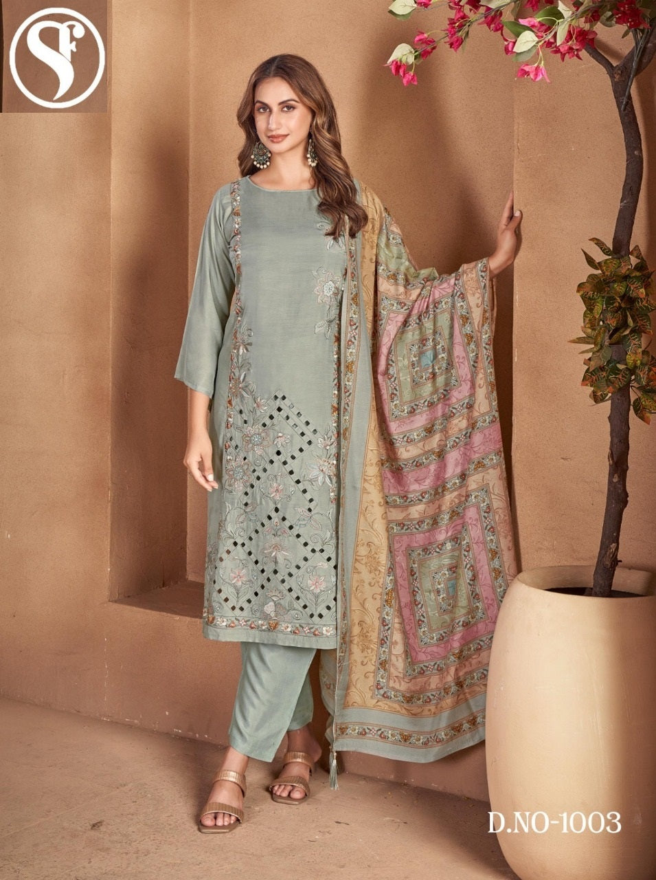 Al Jannat Sweety Fashion Viscose Muslin Pant Style Suits Exporter India