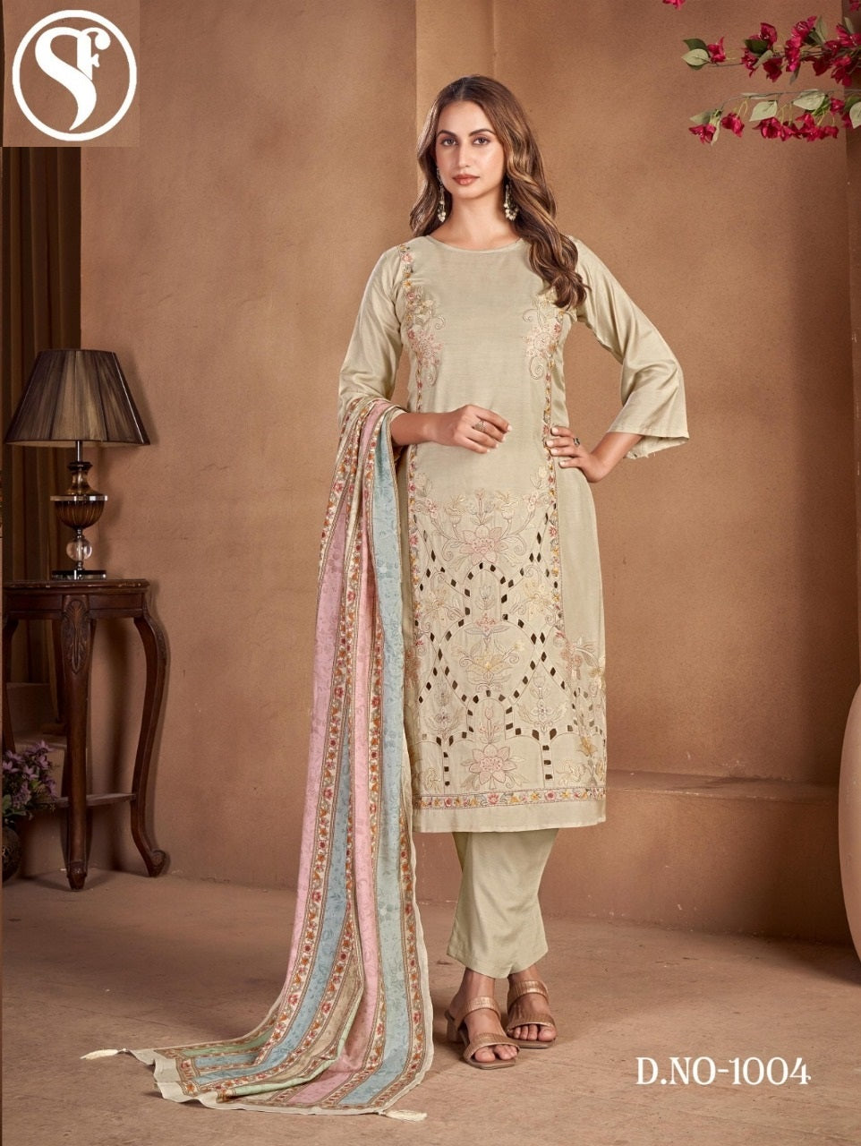 Al Jannat Sweety Fashion Viscose Muslin Pant Style Suits Exporter India
