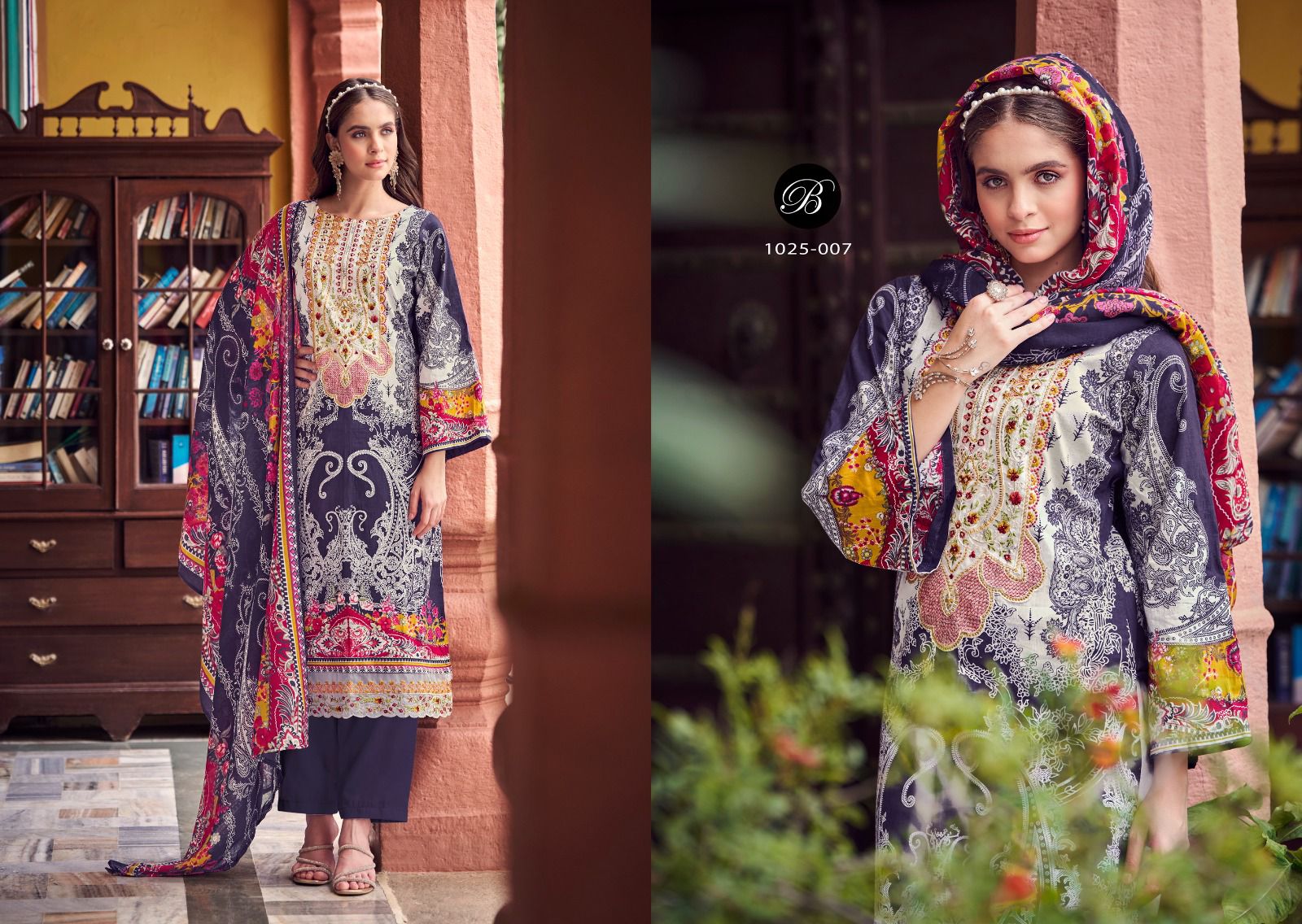 Al Marina Vol 2 Belliza Designer Studio Cotton Karachi Salwar Suits Supplier India
