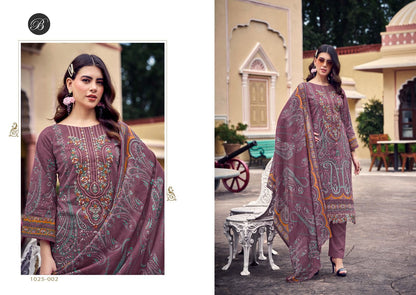 Al Marina Vol 2 Belliza Designer Studio Cotton Karachi Salwar Suits Supplier India