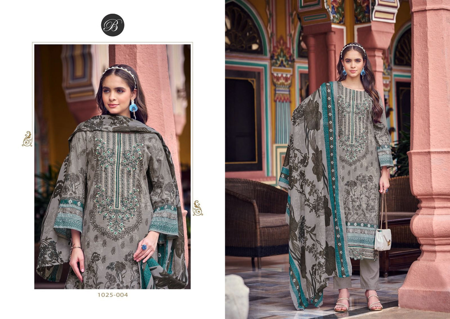 Al Marina Vol 2 Belliza Designer Studio Cotton Karachi Salwar Suits Supplier India