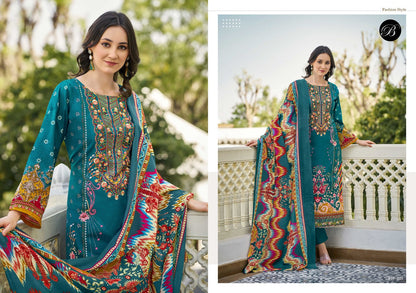 Al Marina Vol 3 Belliza Designer Studio Cotton Karachi Salwar Suits Exporter