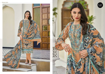 Al Marina Vol 3 Belliza Designer Studio Cotton Karachi Salwar Suits Exporter