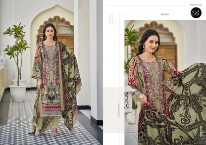 Al Marina Vol 3 Belliza Designer Studio Cotton Karachi Salwar Suits Exporter