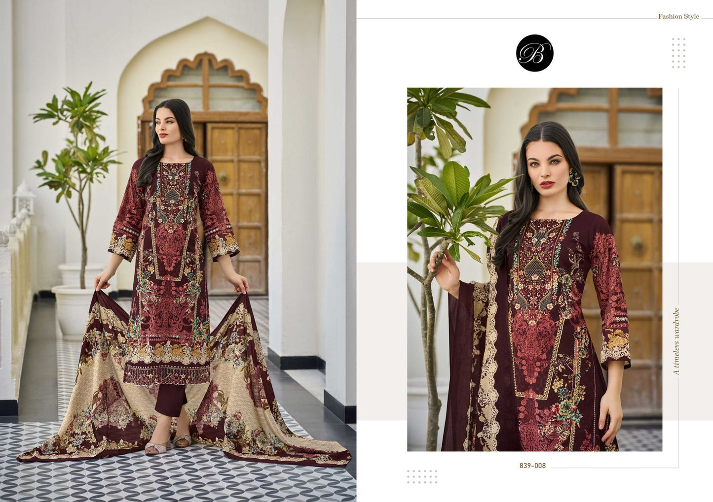 Al Marina Vol 3 Belliza Designer Studio Cotton Karachi Salwar Suits Exporter